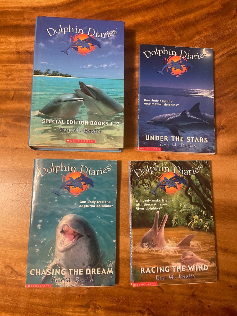 Dolphin Diaries Books 1–6 Lot Ben M Baglio Scholastic Dolphin Chapter Books